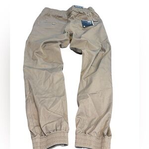 Volcom Youth Frickin Slim fit Jogger Pants Khaki adjustable‎ waist Small NWT